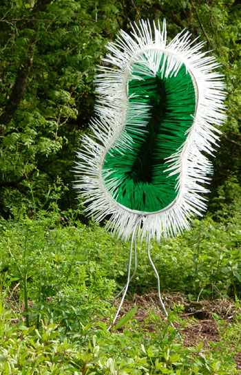 Angela Read Art Organism, sculpture made using steel, perspex and cable ties